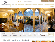 Tablet Screenshot of mansionmerida.com